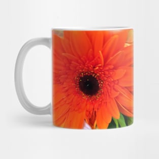 Orange Floral Display - Autumn Bouquet - Flowers Mug